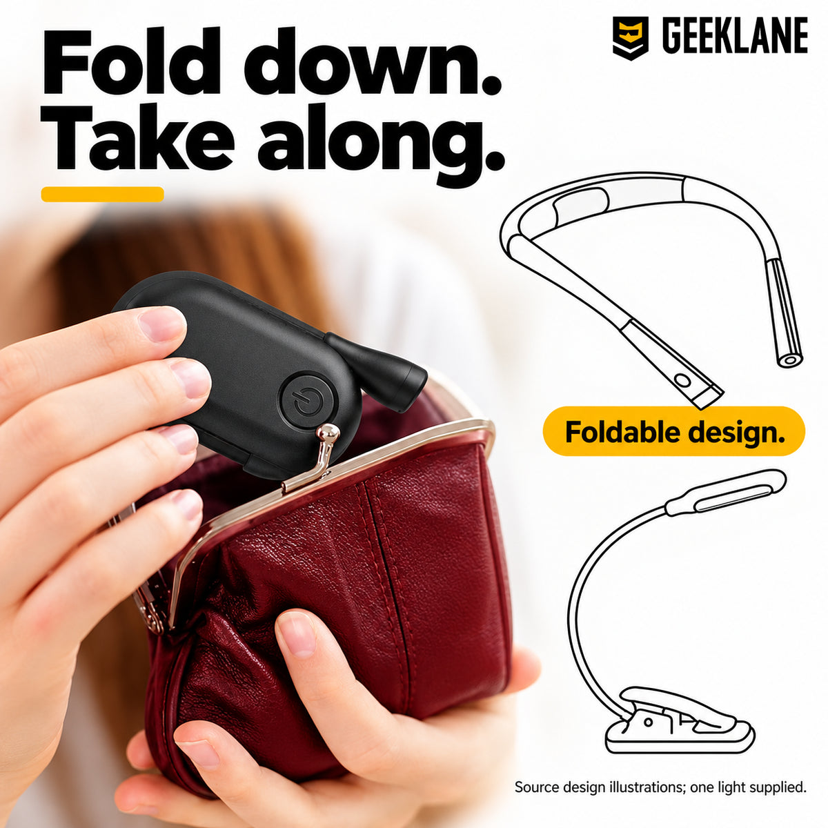 Immerse — folded light in pouch.