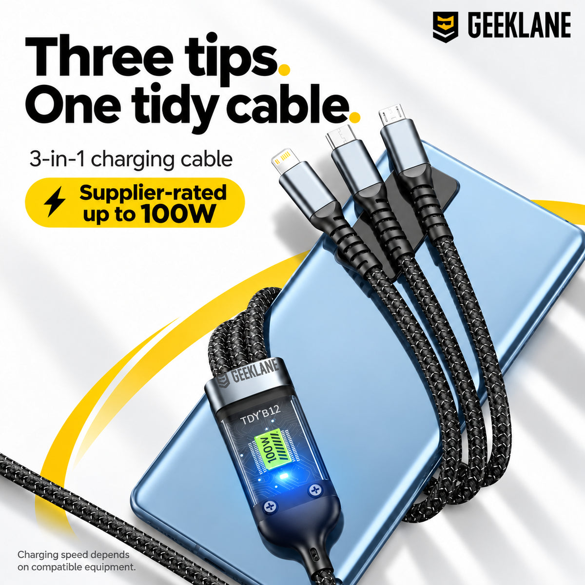 Power100 — three cable tips.