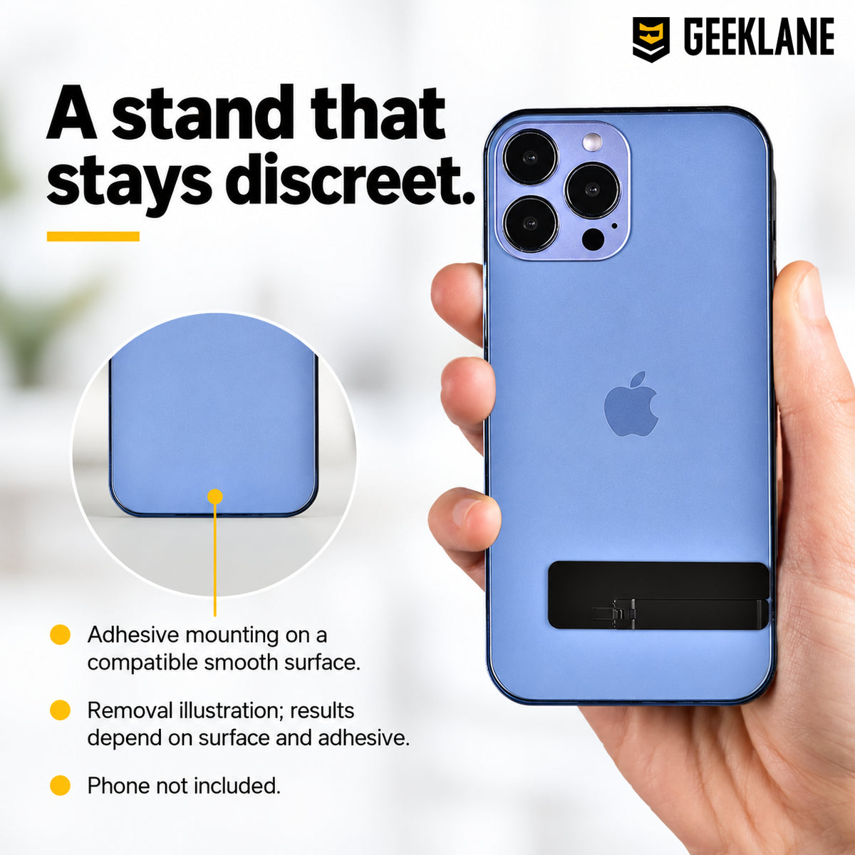 Sticky — stand removal illustration.