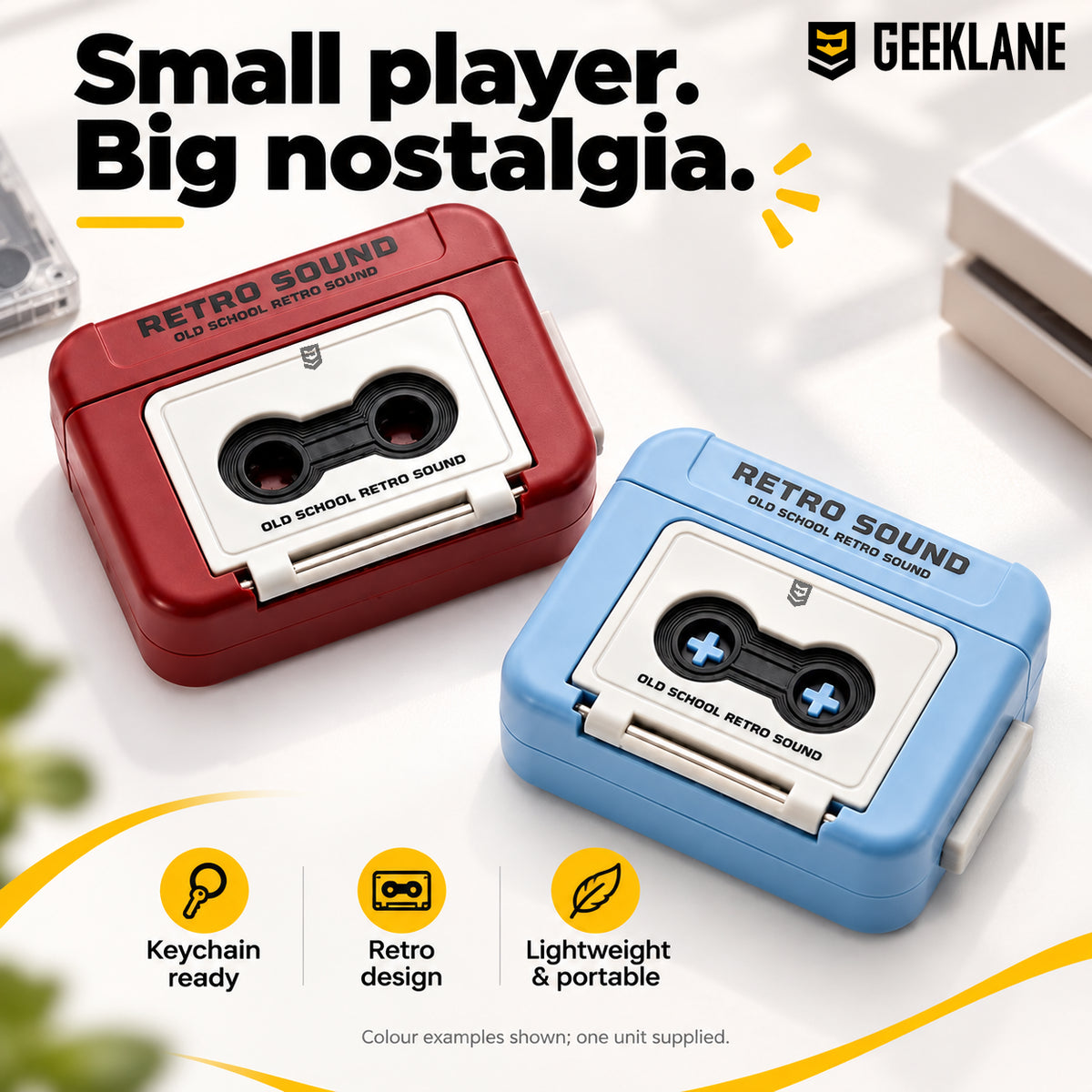 Yappy — retro cassette recorder.
