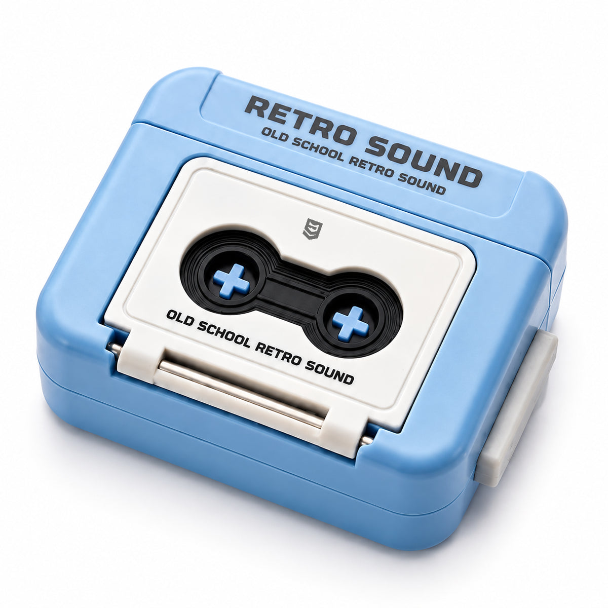 Yappy — white background cassette keychain.
