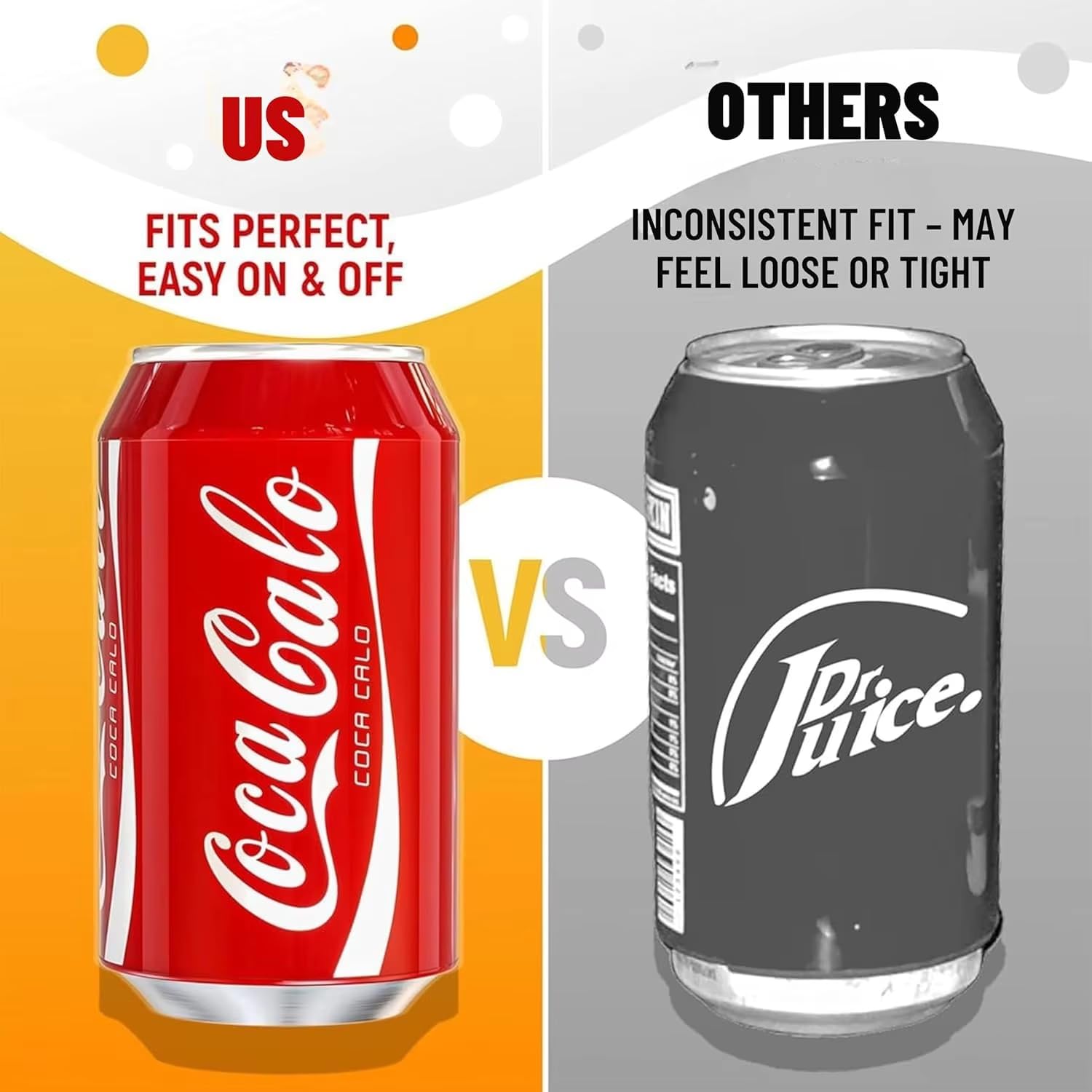 Boozie: 2Pc Silicone Beer Can Sleeves with Insulation, Soda for 550ML Cans – Looks Like Regular Soda Can | Hide Alcoholic Beverage Easily | Cola & Monster (2Pc Random)