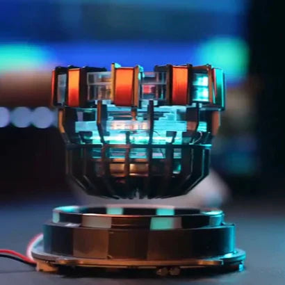 ArcNex: Levitating MK1 Arc Reactor Decor & Collectible & 360° Free Floating Display — 1:1 Collector Replica for Superhero Fans