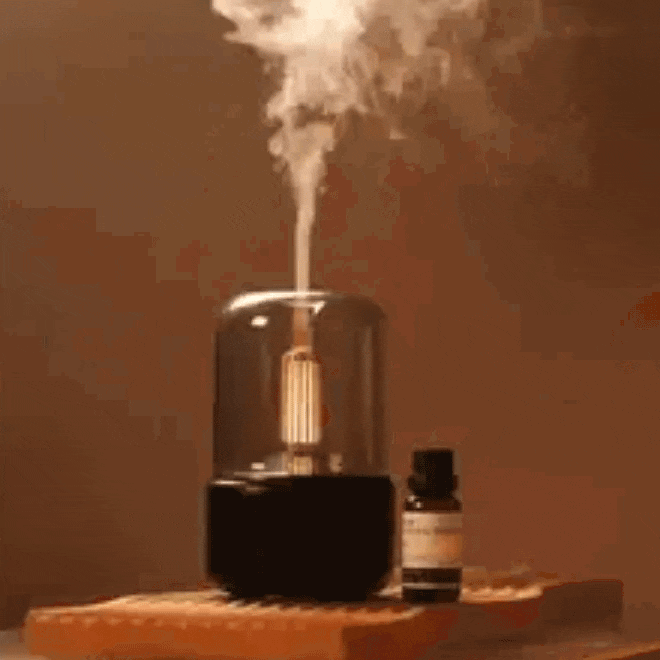 Oasis: Luxe Essential Oil Diffuser with 120ml Capacity, Flame Effect & Auto Shut-Off for Home, Spa & Yoga