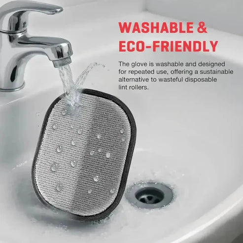 FurFree: Pack of 2 Reusable Electrostatic Pet Hair Removal Glove for Furniture, Carpets, Clothing & Car Seats