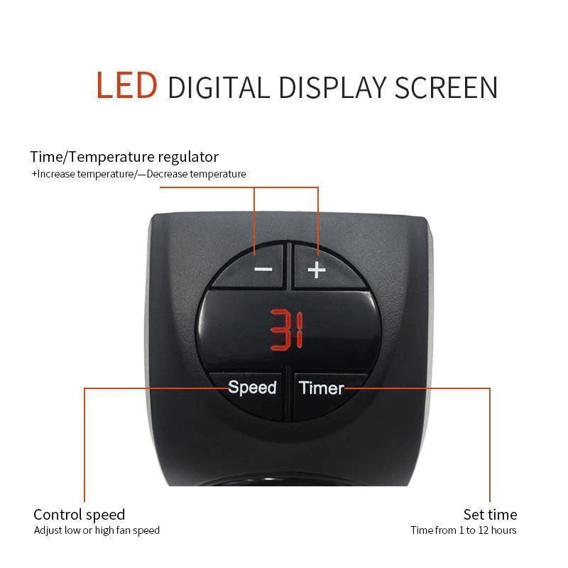 Roomie: Portable 400W Wall Socket Heater with LED Display & Adjustable Temperature Control for Home & Office