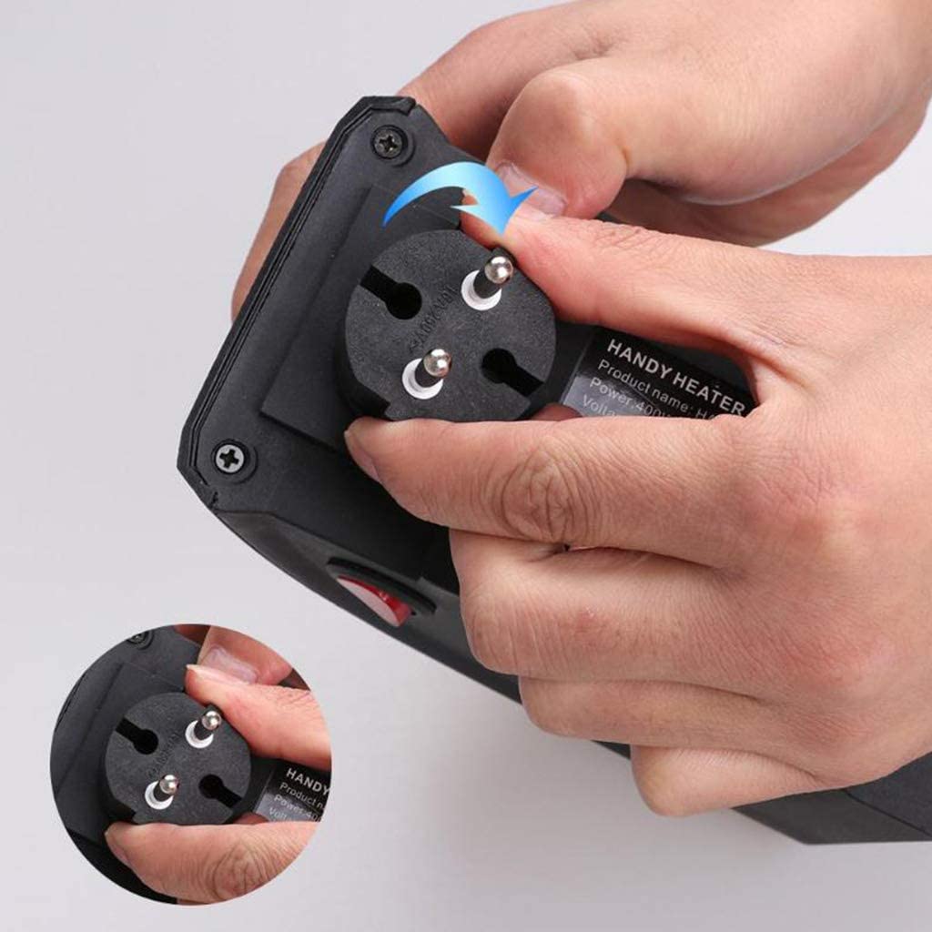 Roomie: Portable 400W Wall Socket Heater with LED Display & Adjustable Temperature Control for Home & Office