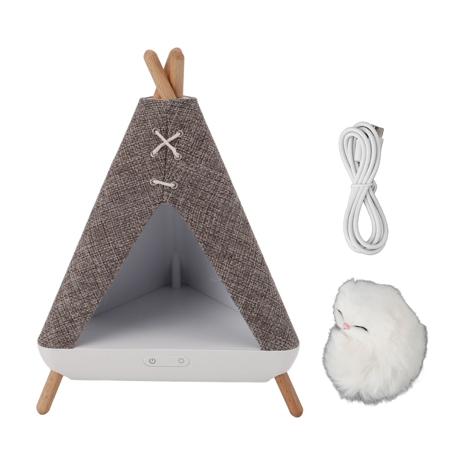 Purrrr: Cute Cat Tent House Lamp & Bluetooth Speaker for Cozy Ambient Lighting & Home Décor
