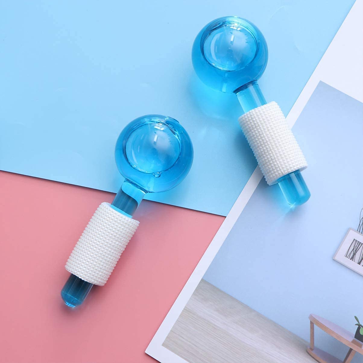 CoolPods: Ice Globes for Facial Massage & Skin Care – Soothing Cryotherapy Rollers for Puffiness, Wrinkles & Eye Circles