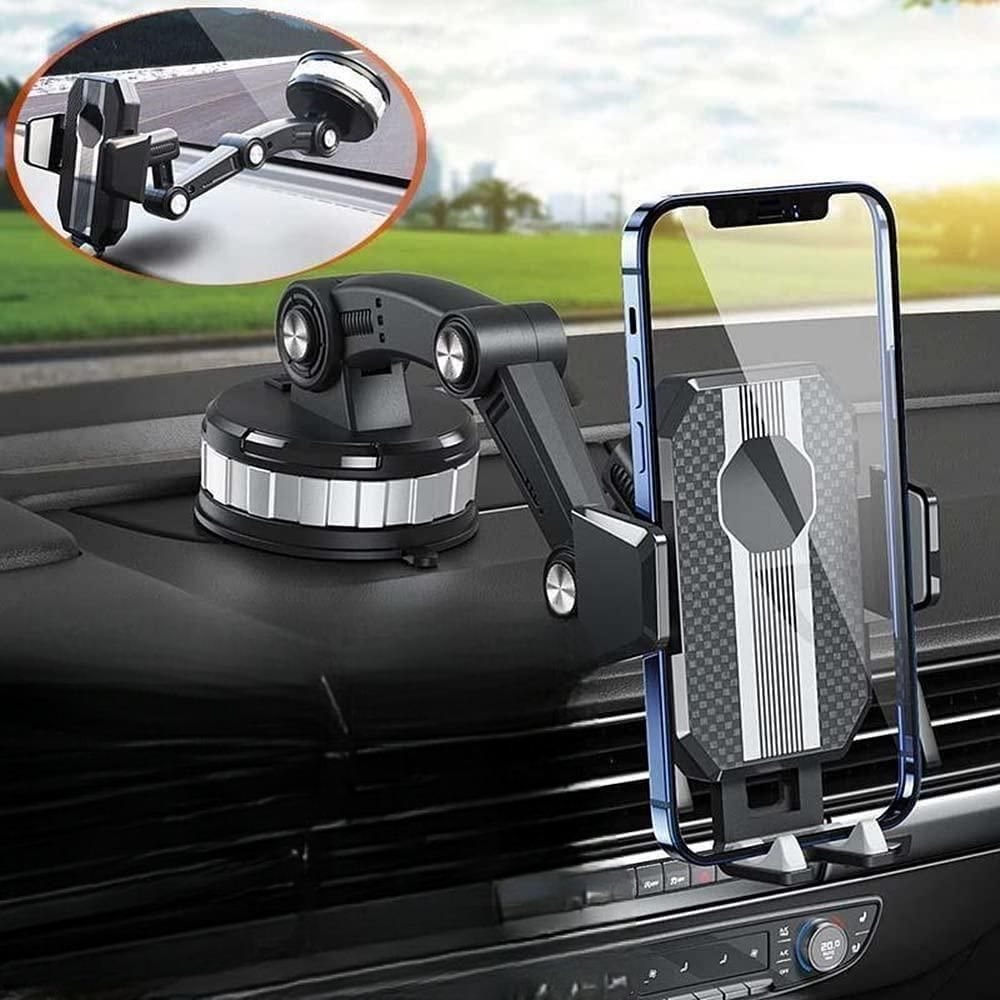 Dash360: 360° Rotating Suction Phone Holder with Strong Grip for Car Dashboard & Windshield – Universal Mobile Mount